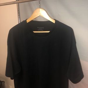 allsaints black anstrom oversized tee